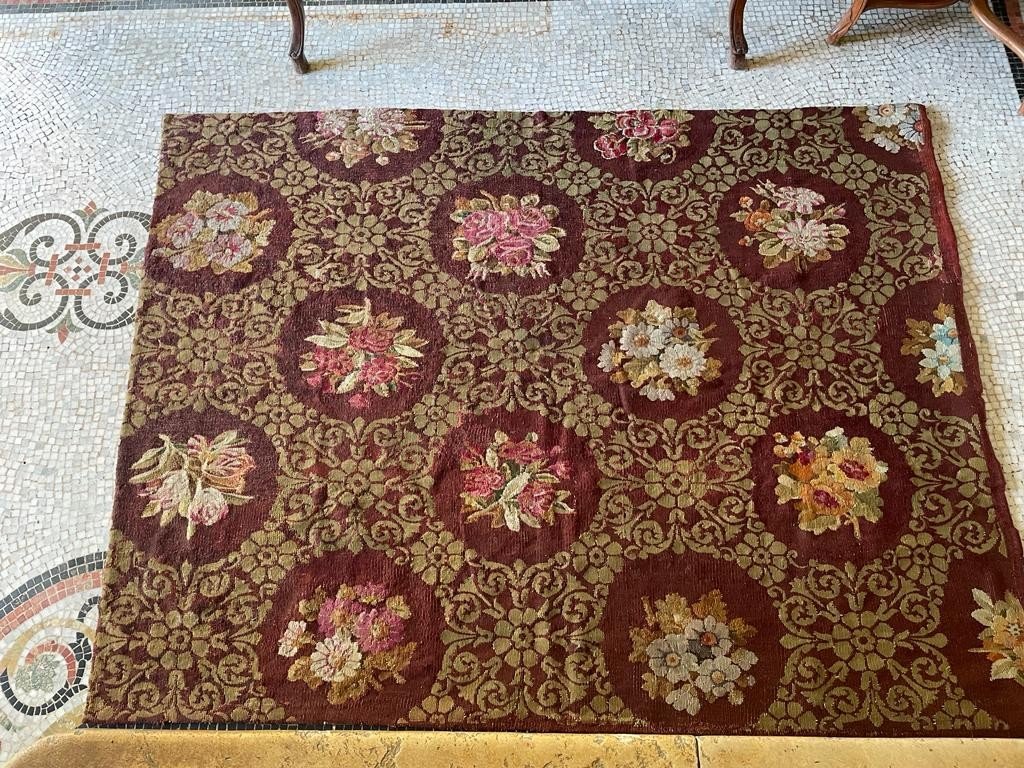 Tapis d'Aubusson d'époque Charles X, Vers 1825.-photo-4