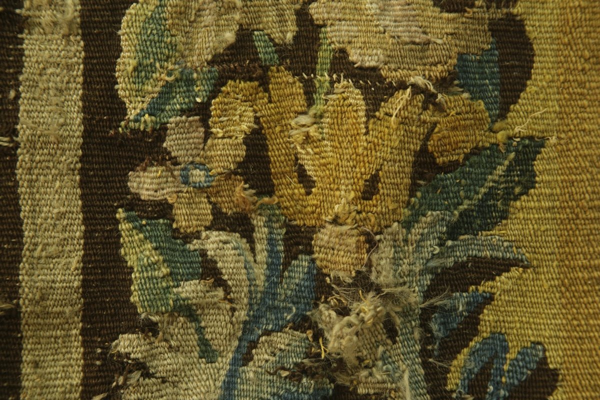 Aubusson Tapestry, “greenery” With Paris And Aphrodite, Early 18th Century.-photo-8