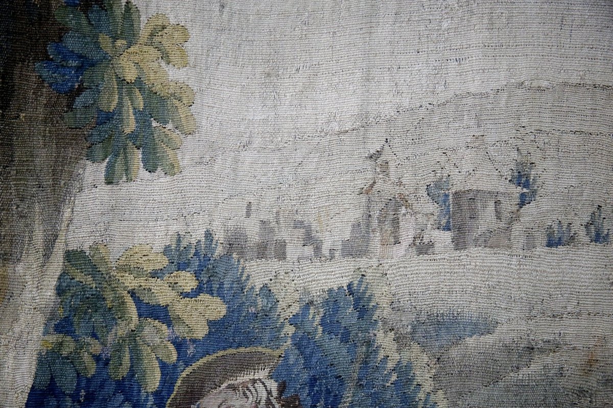 Aubusson Tapestry, “the Hunters’ Halt” 18th Century.-photo-1