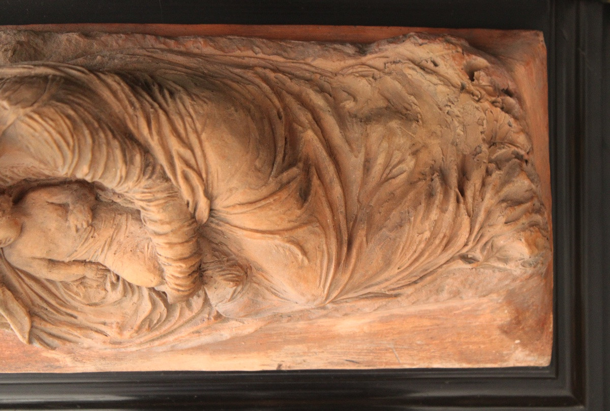 Terracotta Allegory Of The Maternal Figure, 19th Century-photo-1