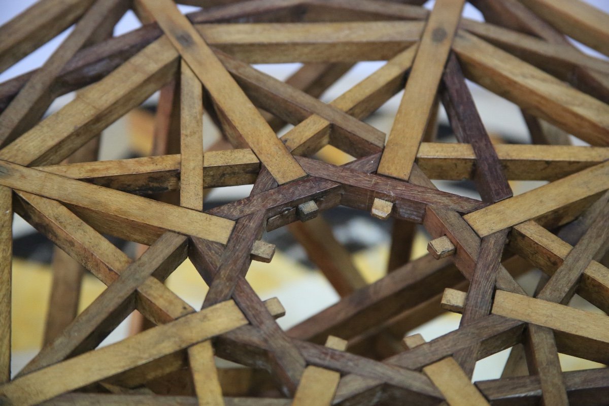 Tréteau, chef d’œuvre de compagnon charpentier, France. Deuxième moitié du XIX°.-photo-4