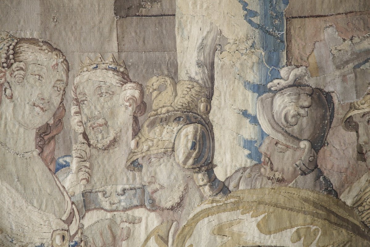 Elément de tapisserie scène mythologie grecque, Aubusson, milieu XVIIe-photo-4