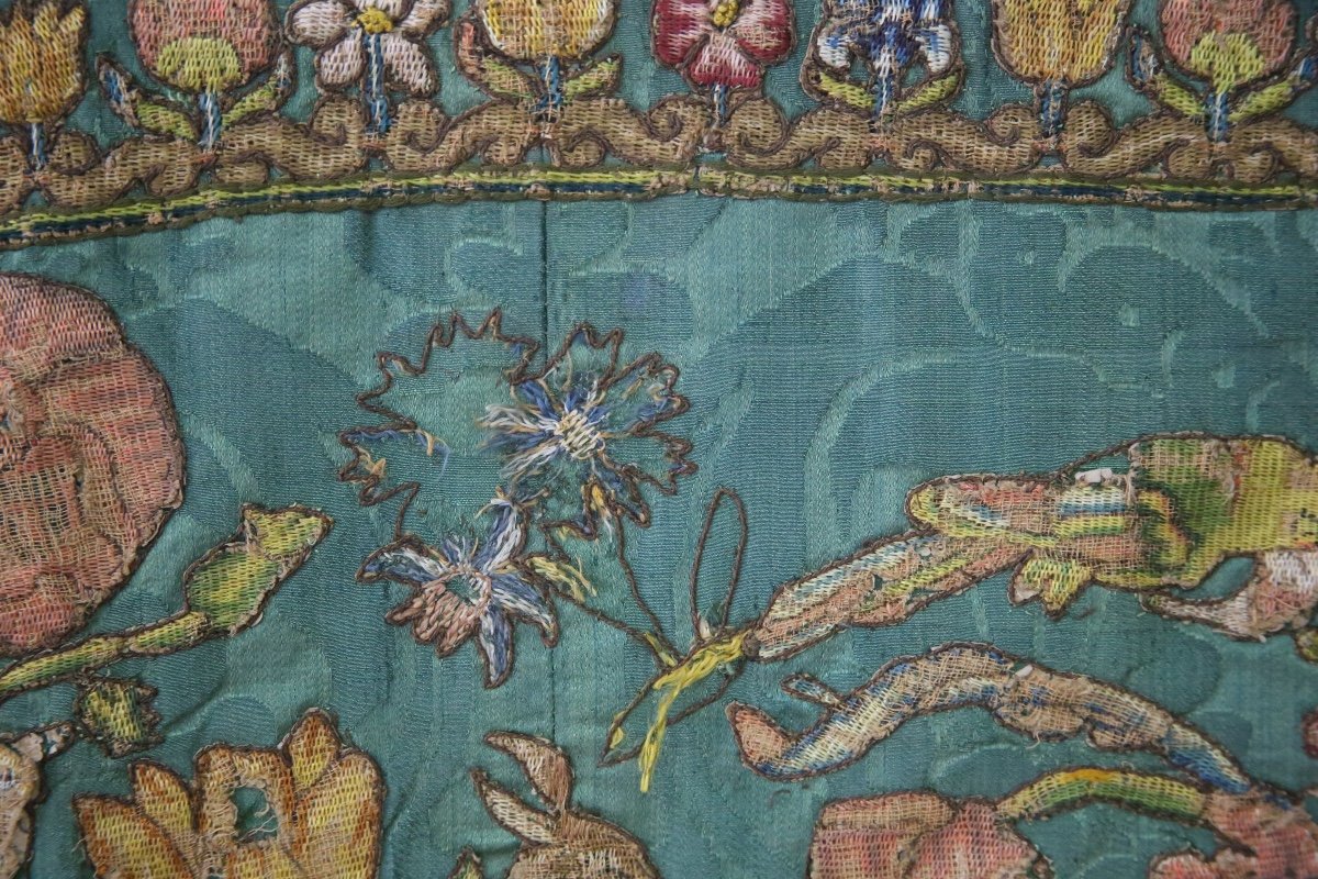 Armored Hanging With Embroidery Late 17th-early 18th Century-photo-6