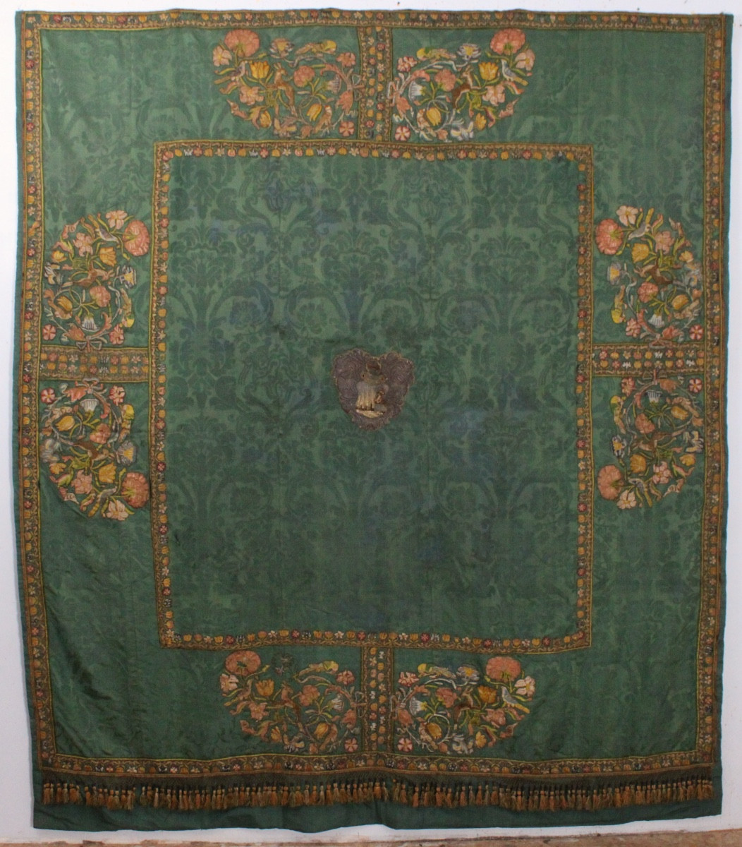 Armored Hanging With Embroidery Late 17th-early 18th Century