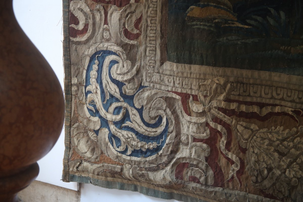 Importante tapisserie, Apollon Et Cupidon, Atelier du Faubourg St Marcel, vers 1635-1650-photo-6