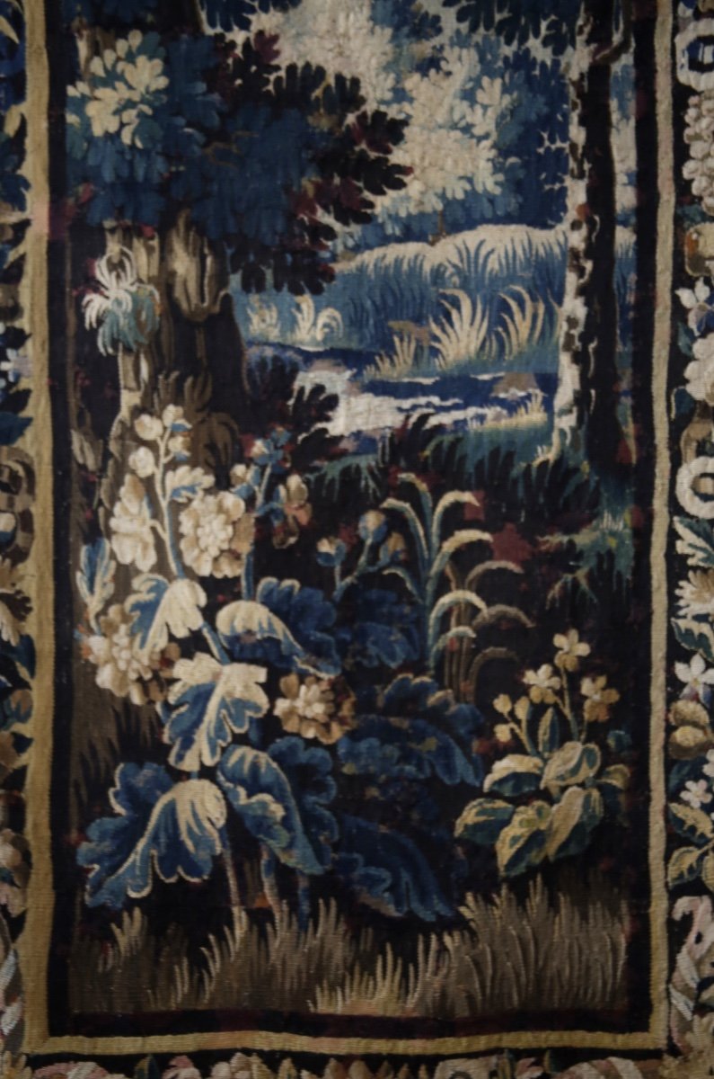Aubusson Tapestry, 18th Century Greenery-photo-4