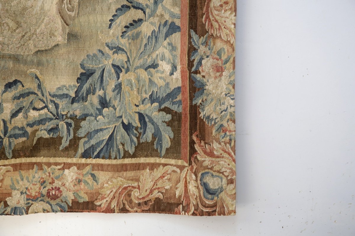 Aubusson Tapestry, Country Game, 18th Century-photo-3