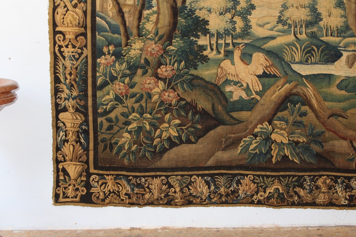 Verdure Aubusson Tapestry, Early 18th Century-photo-3