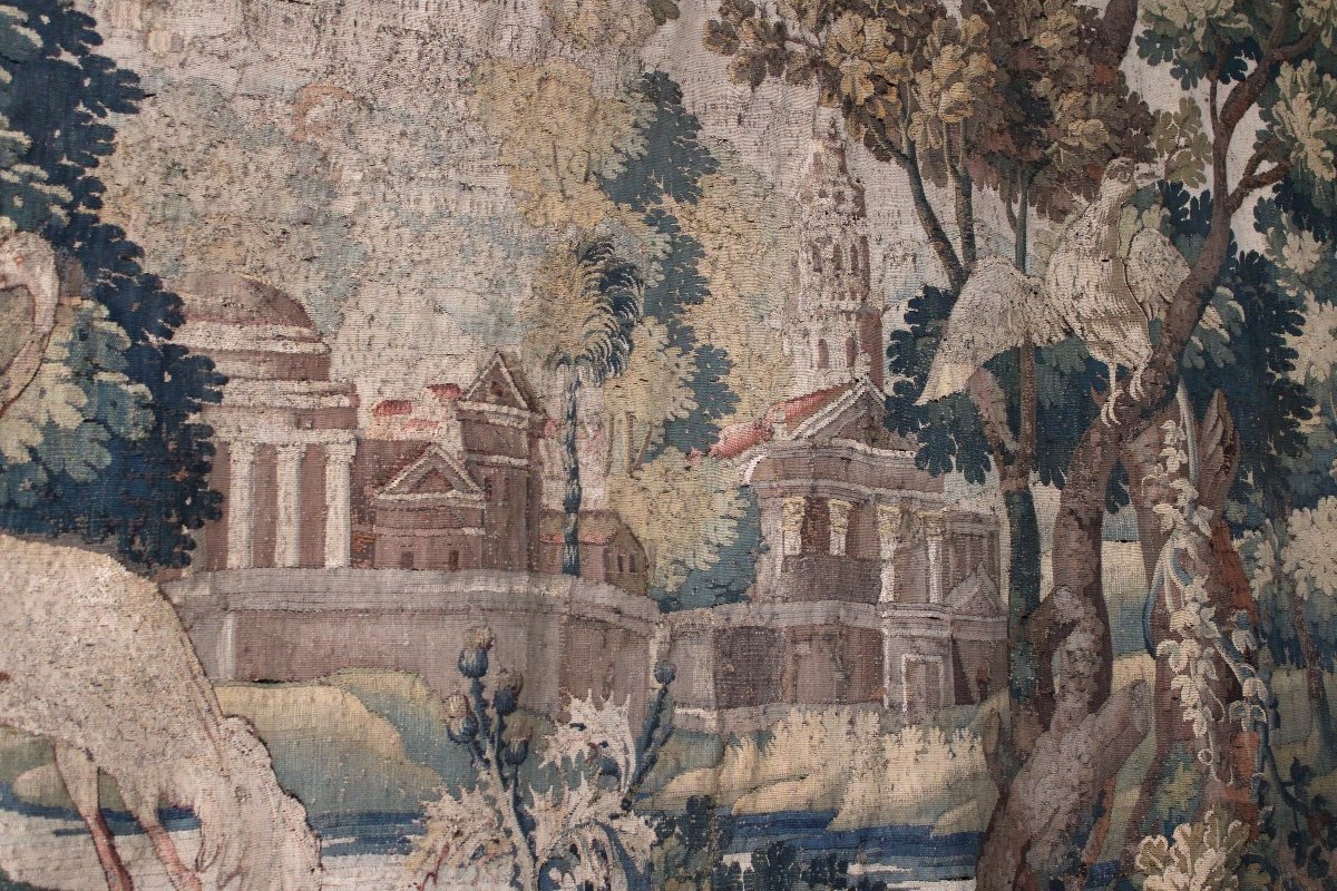 Verdure d'Aubusson aux volatiles, XVIIIèmesSiècle-photo-3