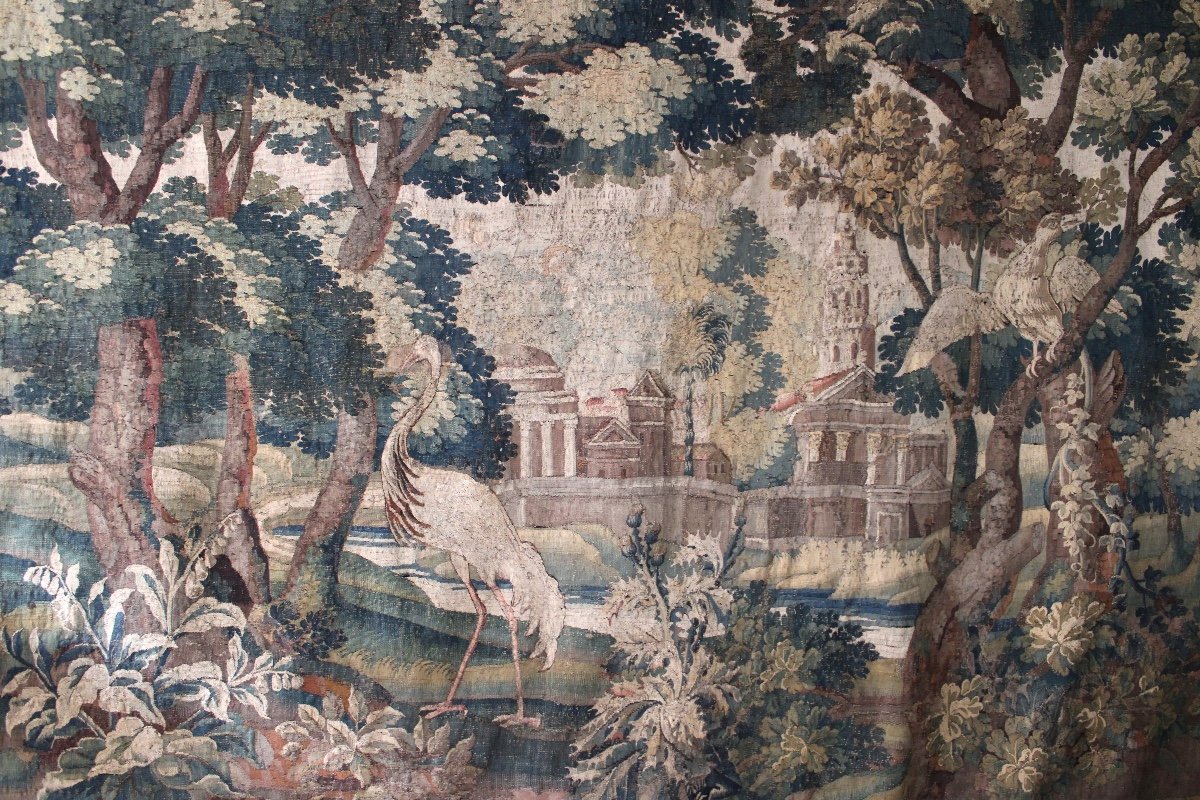Verdure d'Aubusson aux volatiles, XVIIIèmesSiècle-photo-4