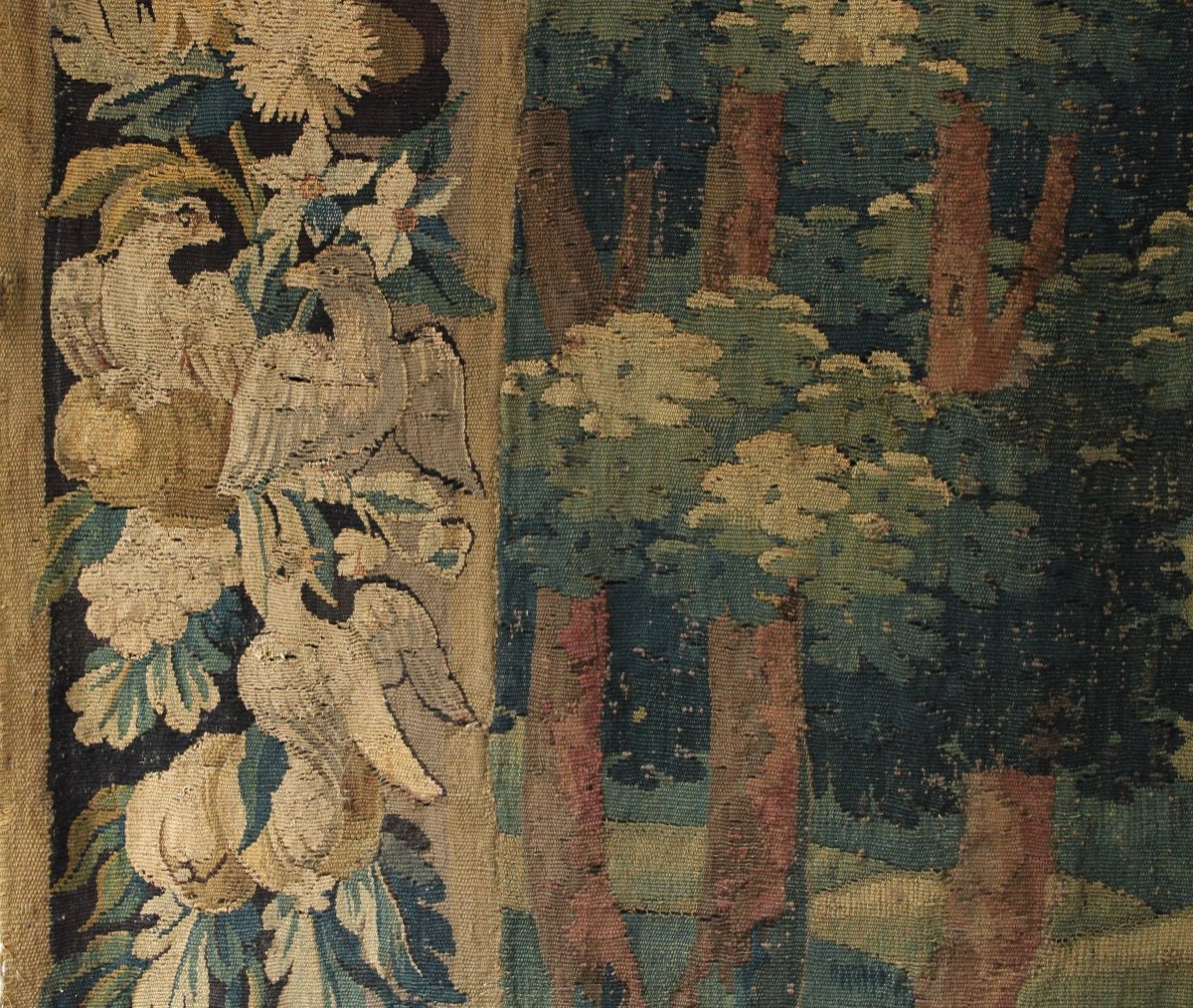 Verdure d'Aubusson aux volatiles, XVIIIèmesSiècle-photo-1