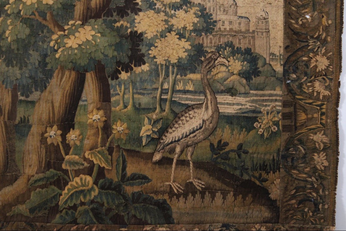Verdure Aubusson Tapestry, Early 18th Century-photo-2