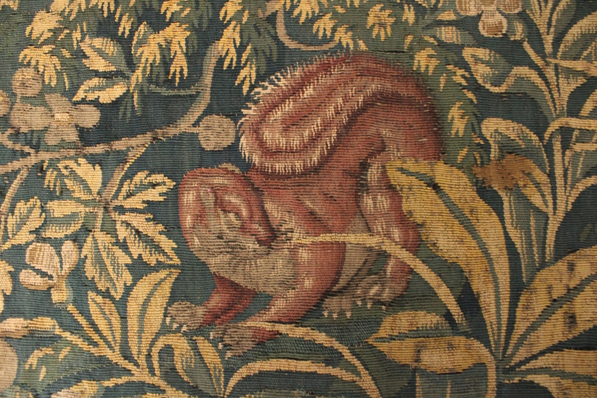 Fragment Of A Squirrel Tapestry, Brussels Workshop, Mid-16th Century-photo-2