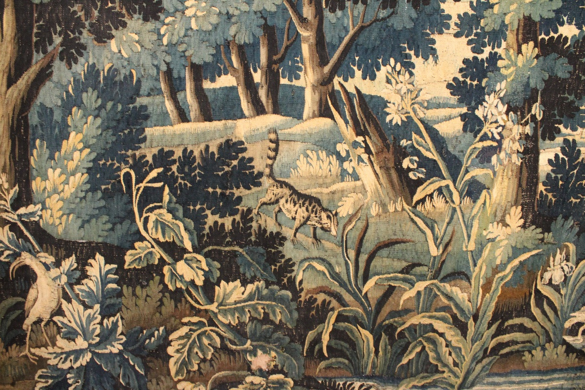 Important Aubusson Tapestry, Verdure, 18th Century-photo-4