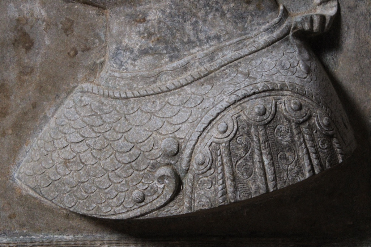 Metal Relief, Bust Of Scipio Warrior, 20th Century-photo-4
