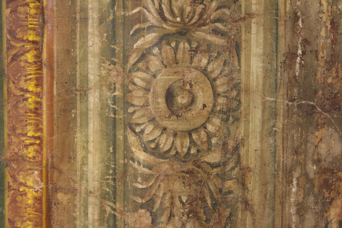  Important Painted Canvas, Painted Ceiling, 19th Empire -photo-5