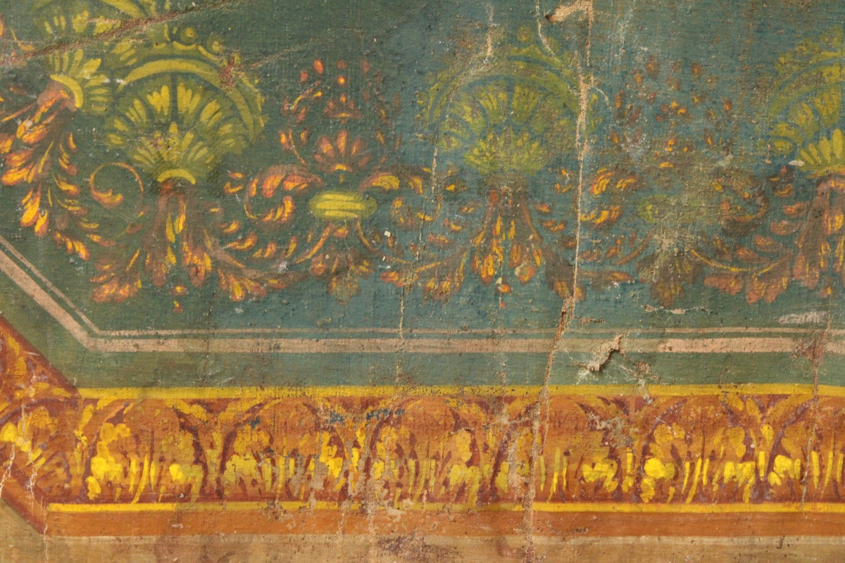  Important Painted Canvas, Painted Ceiling, 19th Empire -photo-7