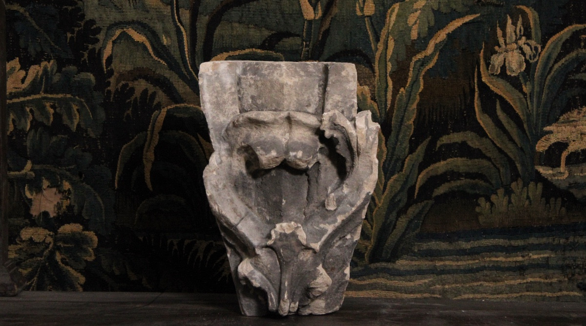 Stone Architectural Element, Garden Ornament 17th-18th Century 