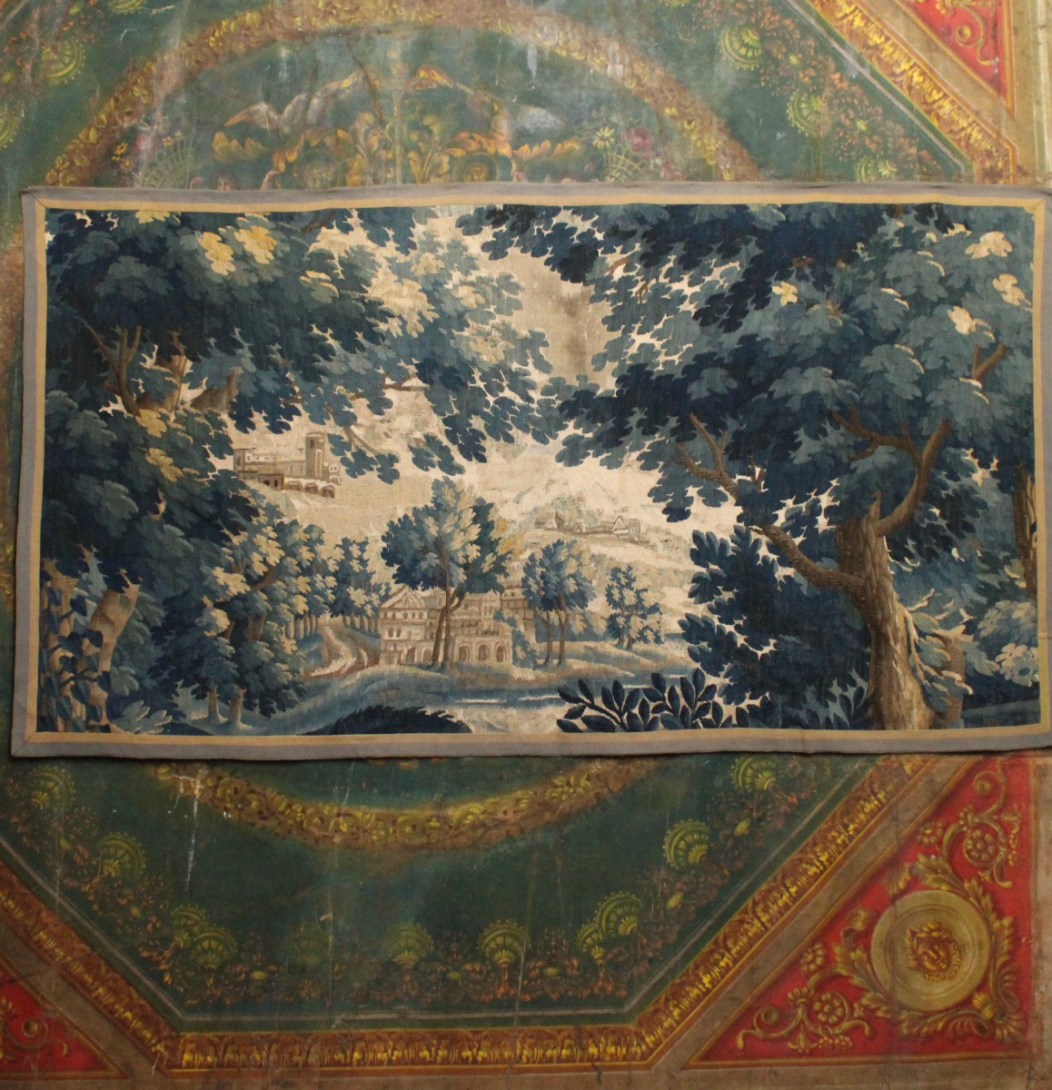  Fine Verdure, Flemish Tapestry From Oudenaarde, 18th Century