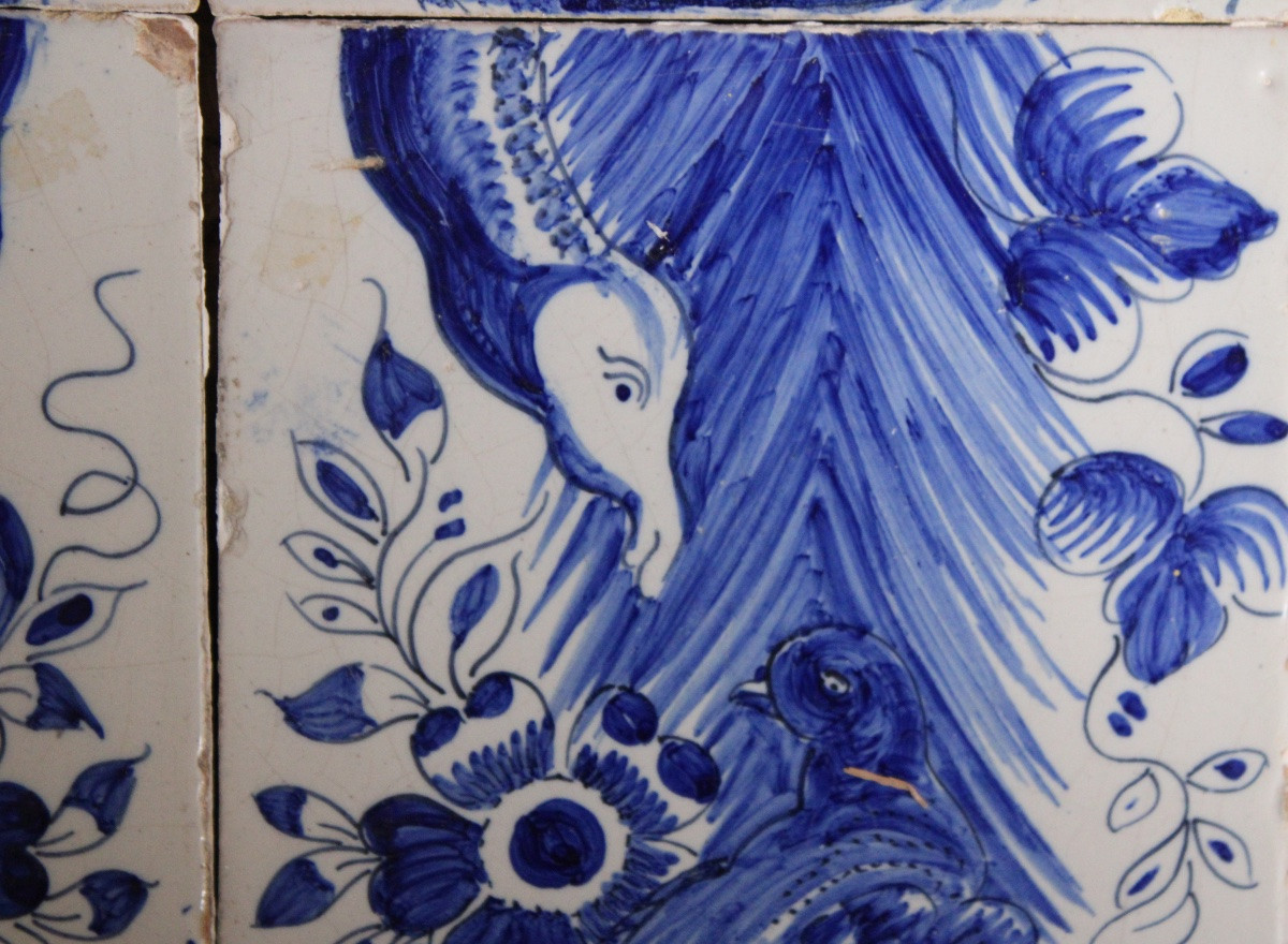 Ensemble de carreaux de faïence, XVIIIe-photo-4
