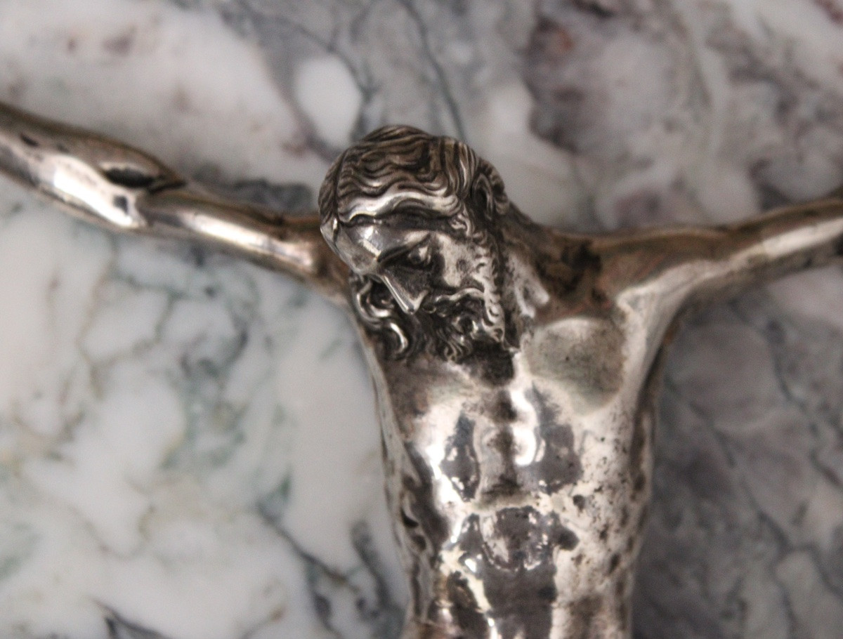 Christ mort, Cristo morto, en argent massif, XVIIIe -photo-2