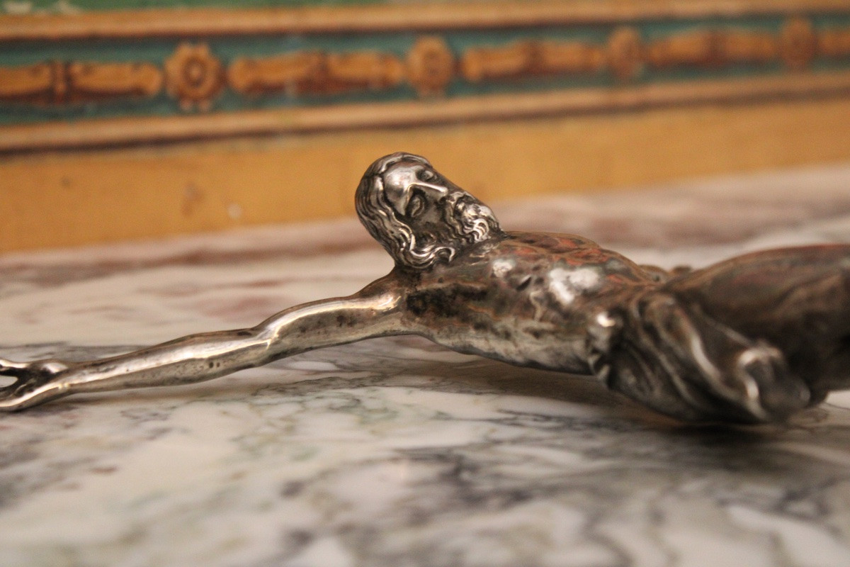 Christ mort, Cristo morto, en argent massif, XVIIIe -photo-3