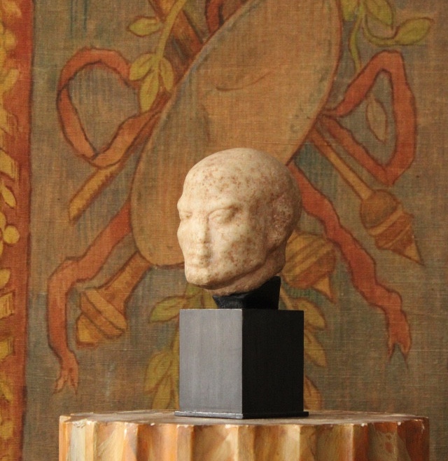 Antique Style Marble Male Head, 19th Century