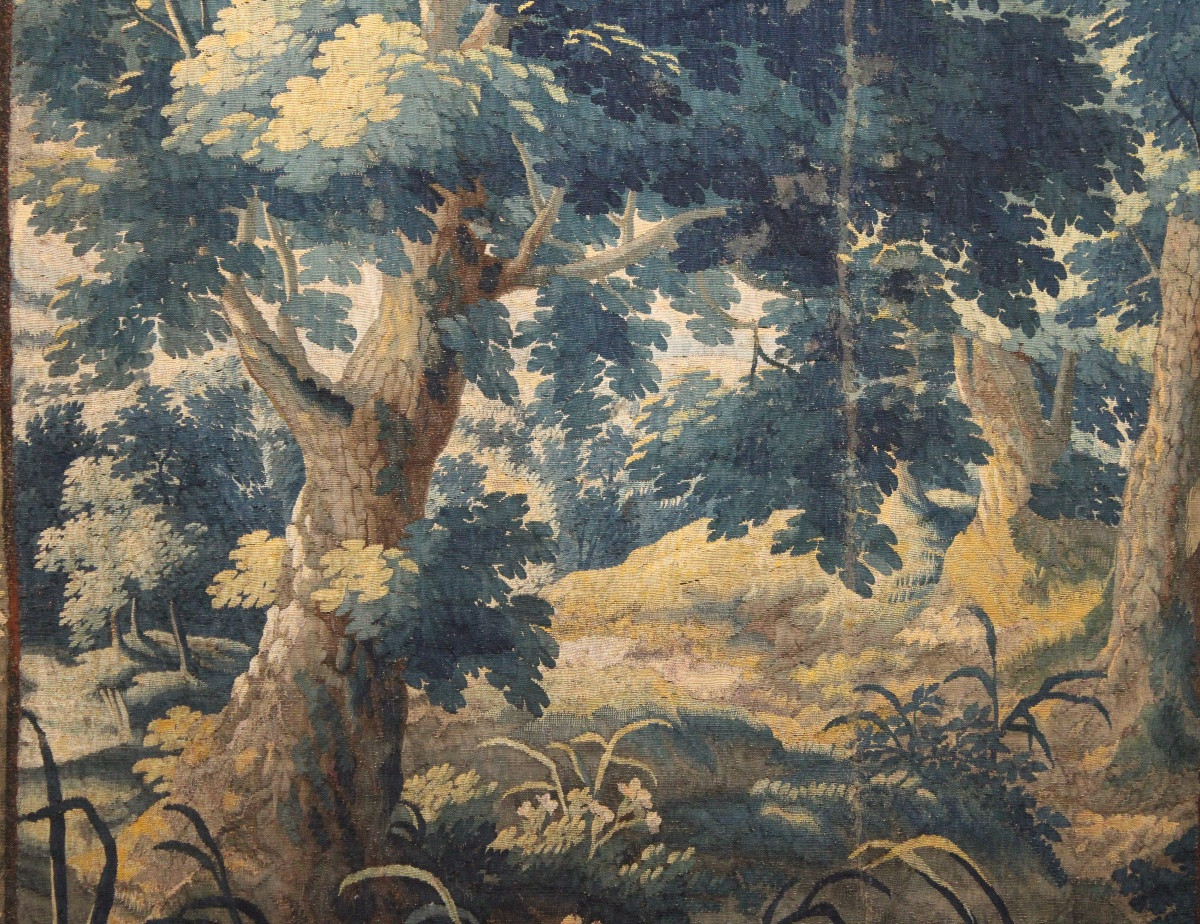 Fine Verdure, tapisserie flamande Audenarde, fin XVIIe-photo-2