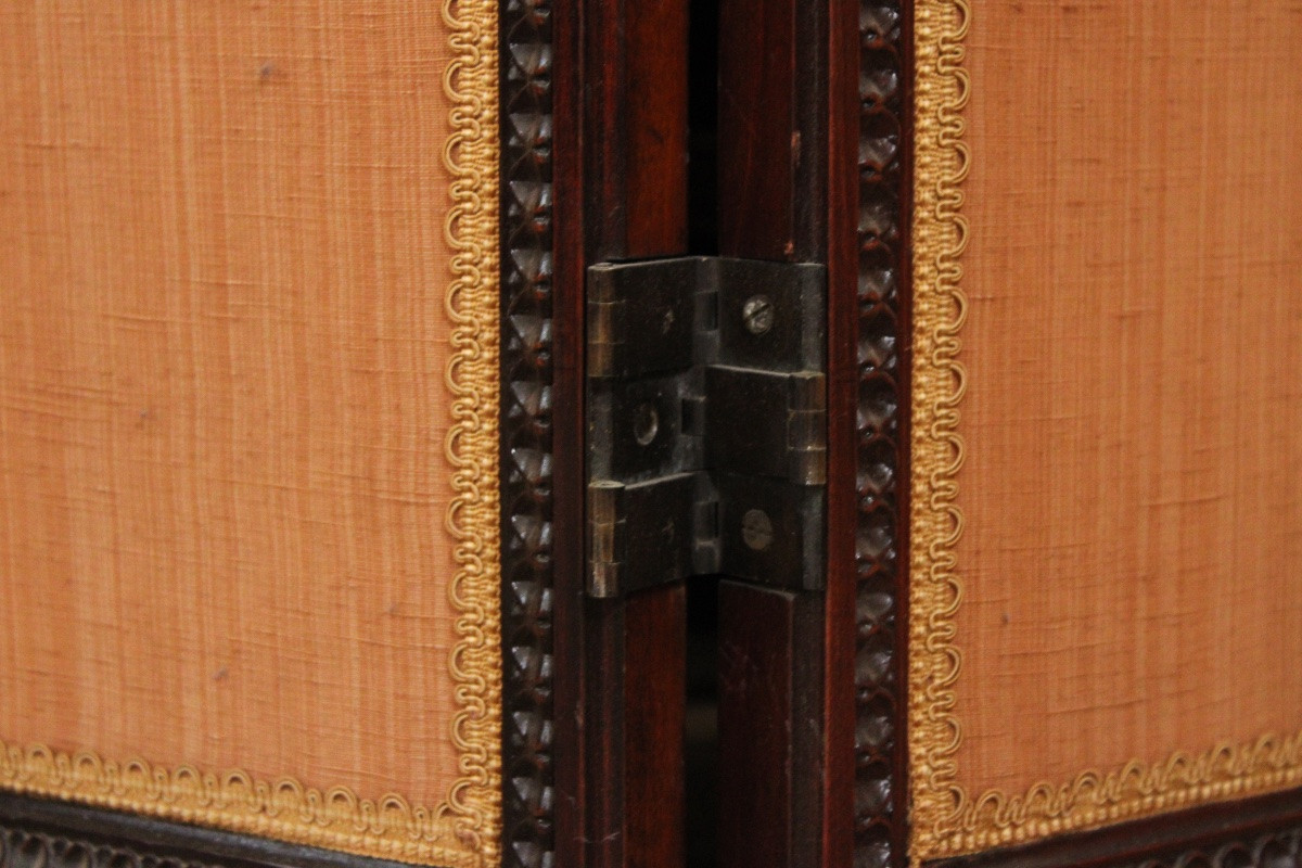  Paravent à 4 feuilles, style Louis XVI -photo-1