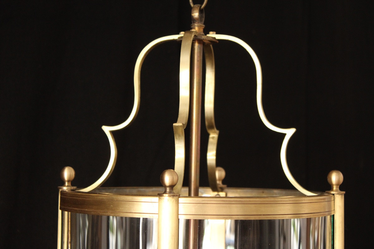 Lanterne de vestibule électrifiée de style Louis XVIe, XXe siècle-photo-3