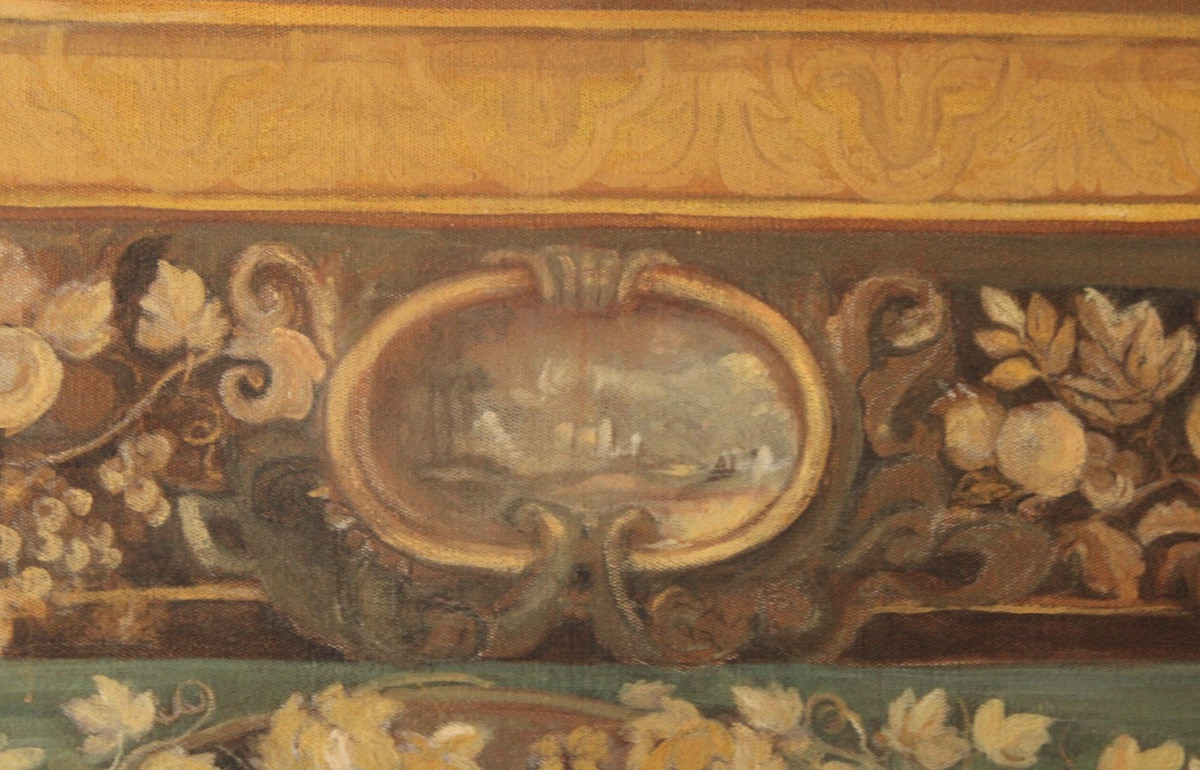 Canvas Painted After A 17th Century Antwerp Tapestry-photo-4