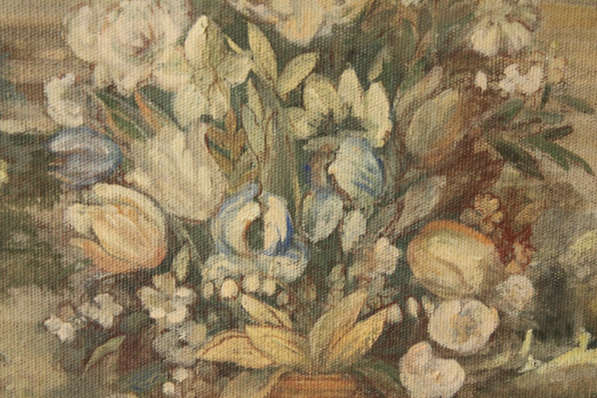 Canvas Painted After A 17th Century Antwerp Tapestry-photo-2