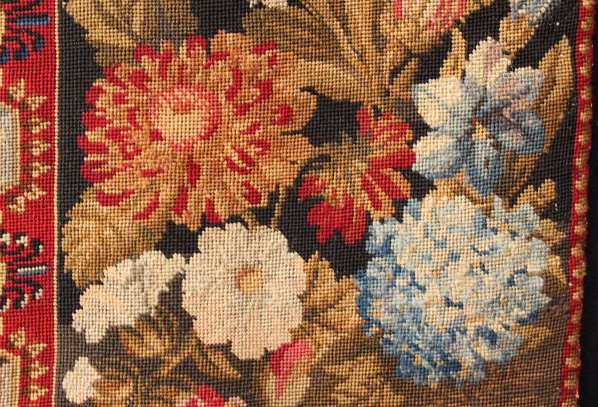  Needlepoint Tapestry, Berlin Wool Work Needlepoint, 19th Century-photo-1