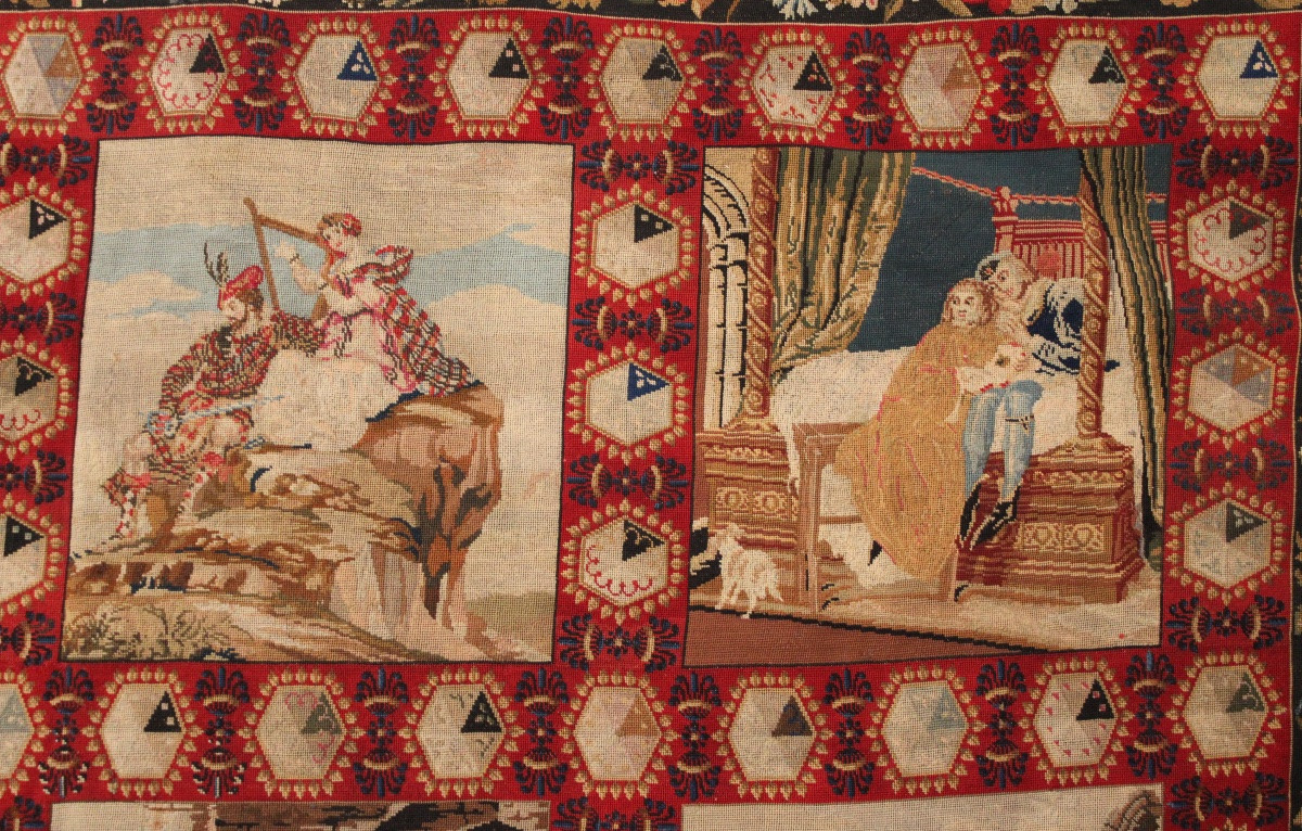  Needlepoint Tapestry, Berlin Wool Work Needlepoint, 19th Century-photo-6