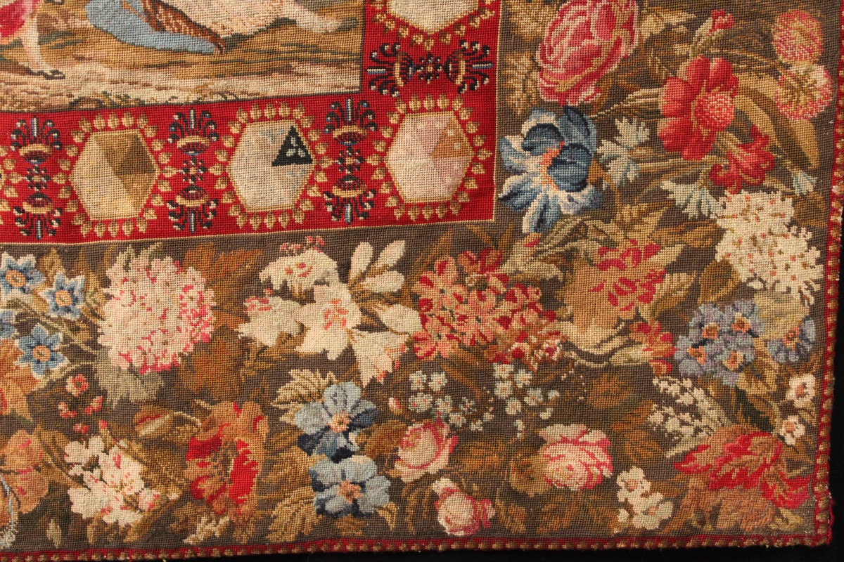  Needlepoint Tapestry, Berlin Wool Work Needlepoint, 19th Century-photo-8