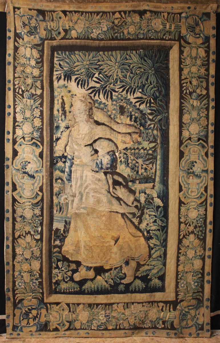  Verdure Cérès Tapestry, Flemish Workshop In Oudenaarde, 1st Half Of The 17th Century