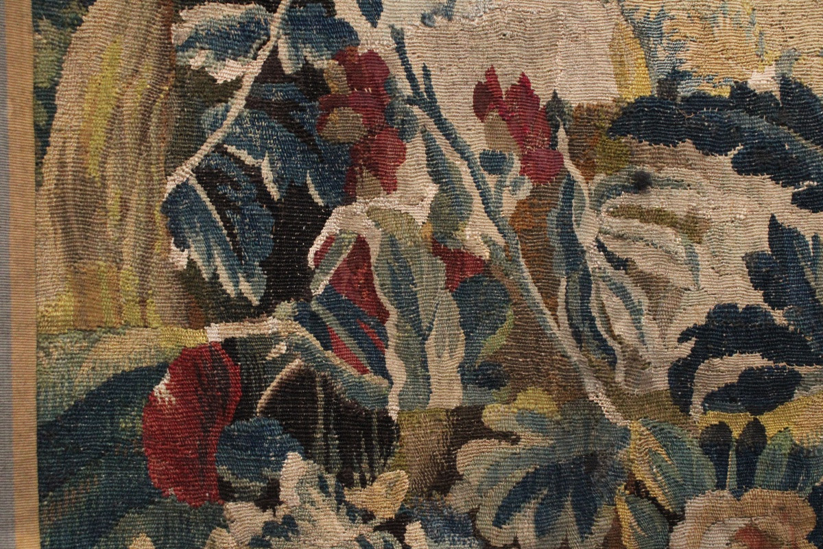 Tapisserie "Verdure à pagode", Aubusson XVIIIe siècle-photo-1