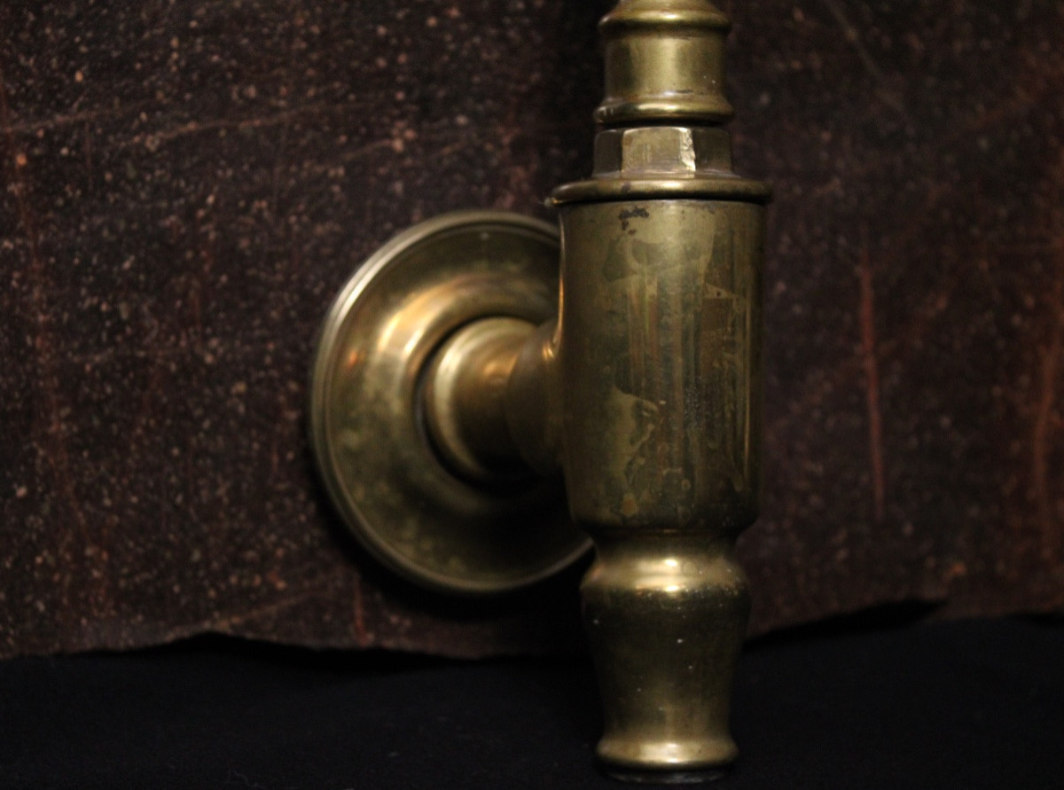  Large Empire-style Bronze Tap, A Late 19th-century Piece. -photo-4