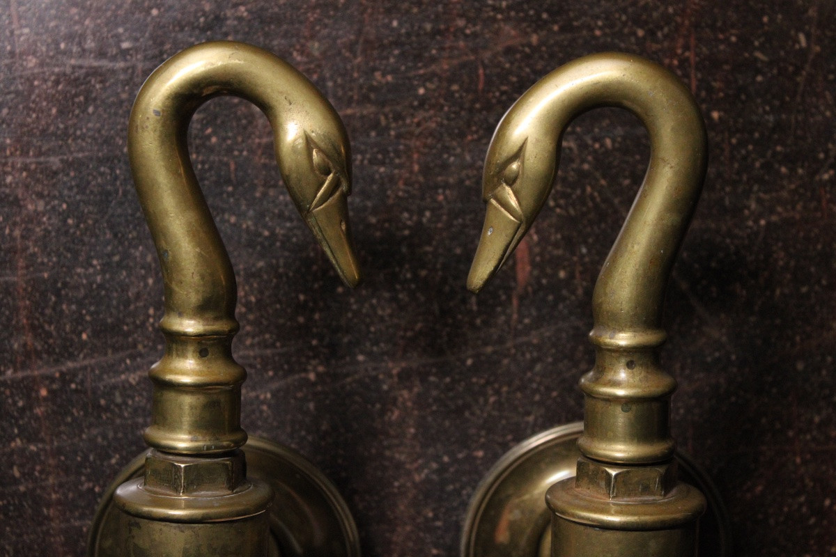  Large Empire-style Bronze Tap, A Late 19th-century Piece. -photo-4