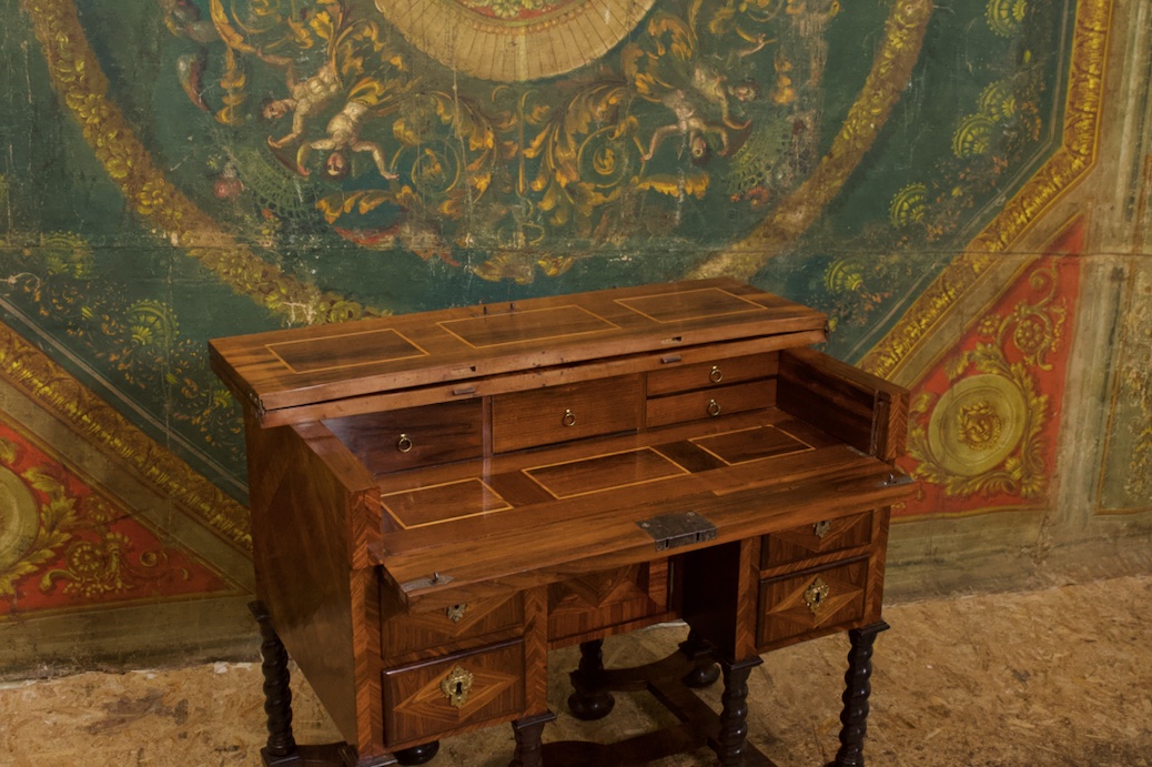 Bureau Mazarin d'époque XVIIe-photo-3