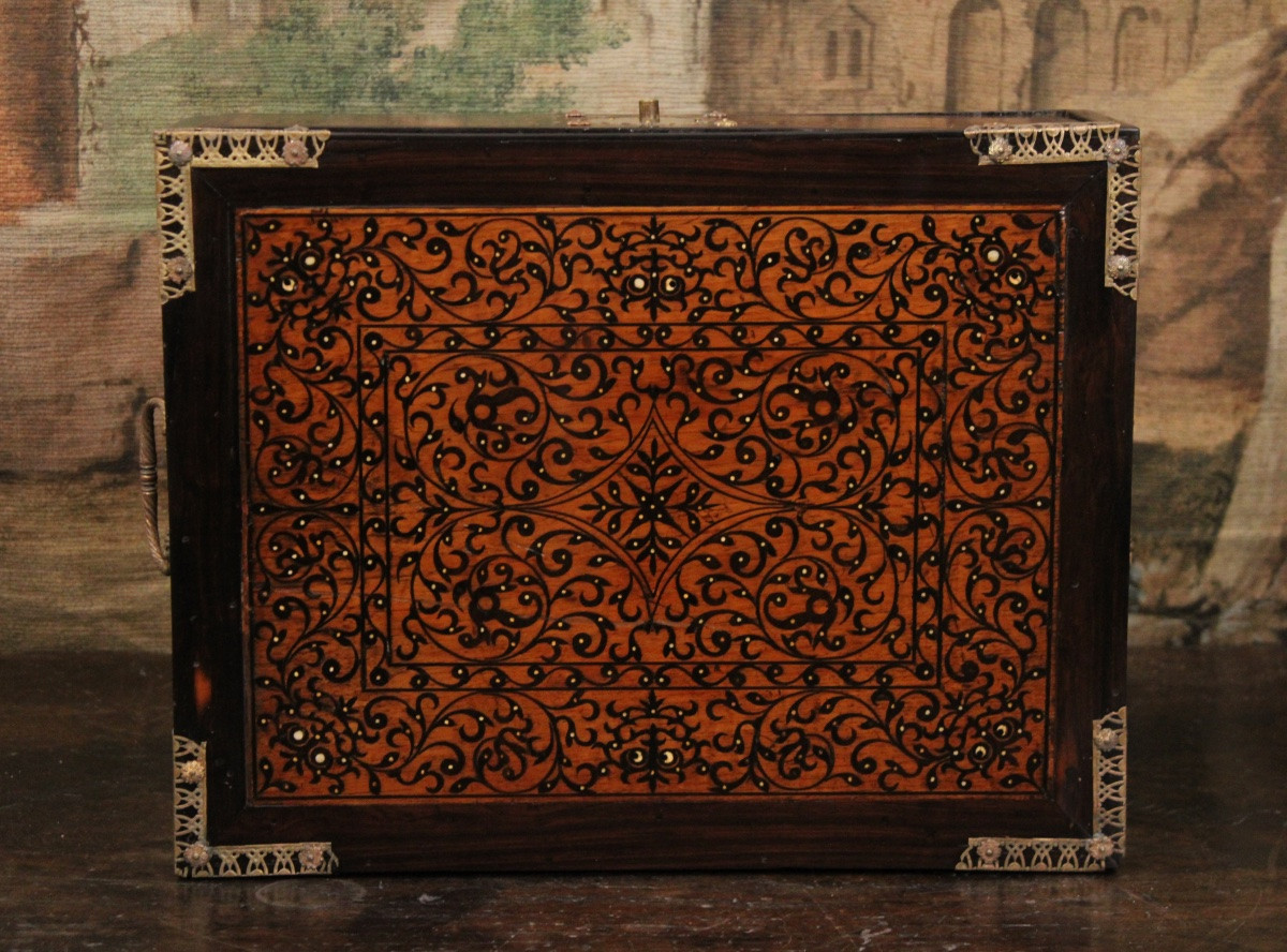 Indo-portuguese Casket, Goa, 17th Century-photo-2