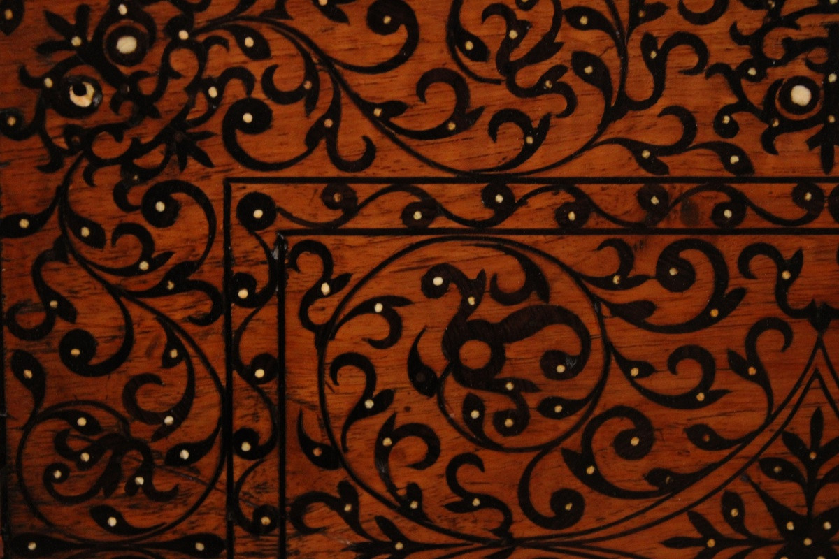 Indo-portuguese Casket, Goa, 17th Century-photo-4