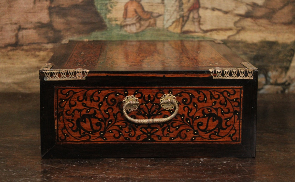 Indo-portuguese Casket, Goa, 17th Century-photo-2