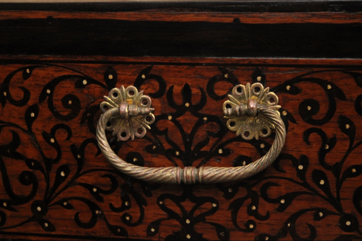Indo-portuguese Casket, Goa, 17th Century-photo-5