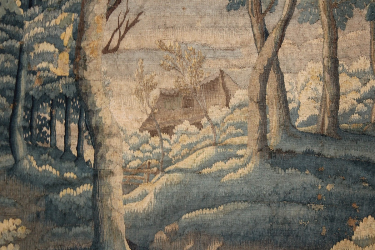 Verdure Tapestry, Flemish Workshop, 17th Century-photo-4