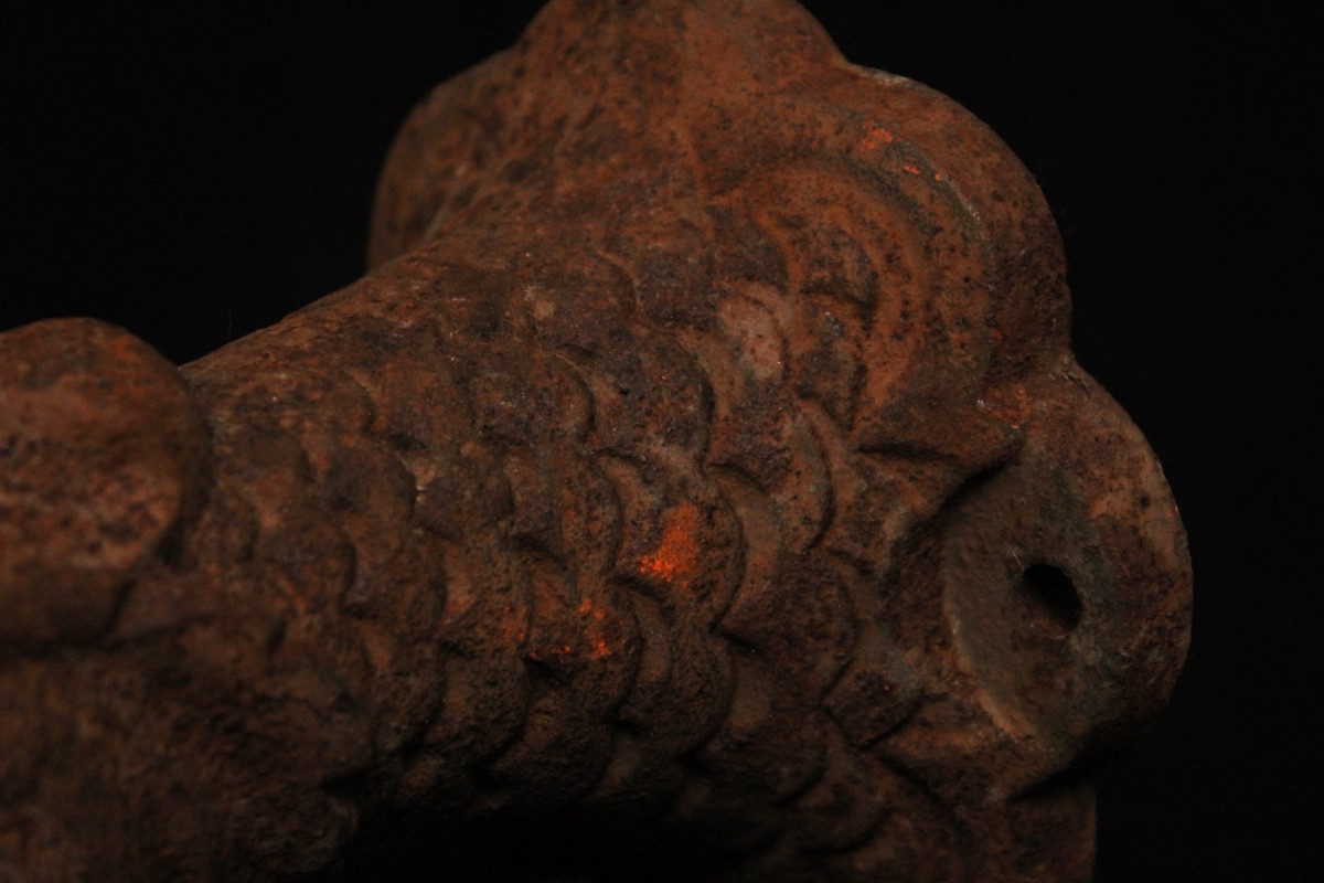  Cast Iron Dolphin Fountain Spout/spout, 20th Century-photo-3