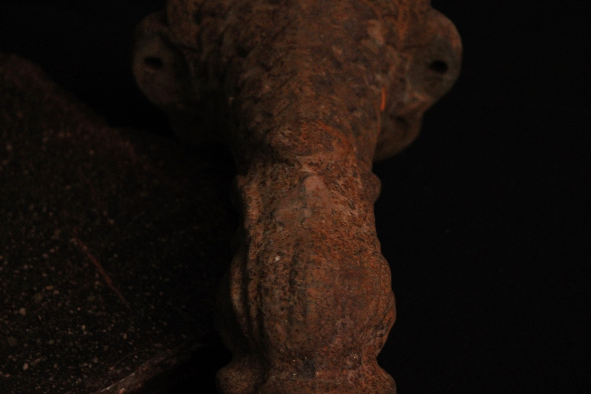  Cast Iron Dolphin Fountain Spout/spout, 20th Century-photo-4