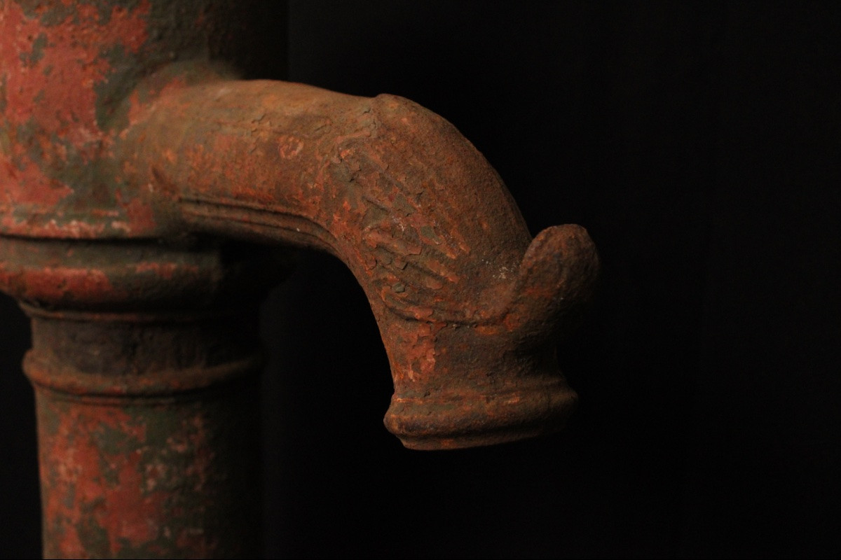  Robinet de fontaine en fonte, XXe s-photo-3