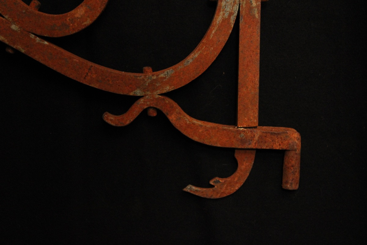 Set Of Three Wall Sconces With Candlestick Arms, 20th Century-photo-2