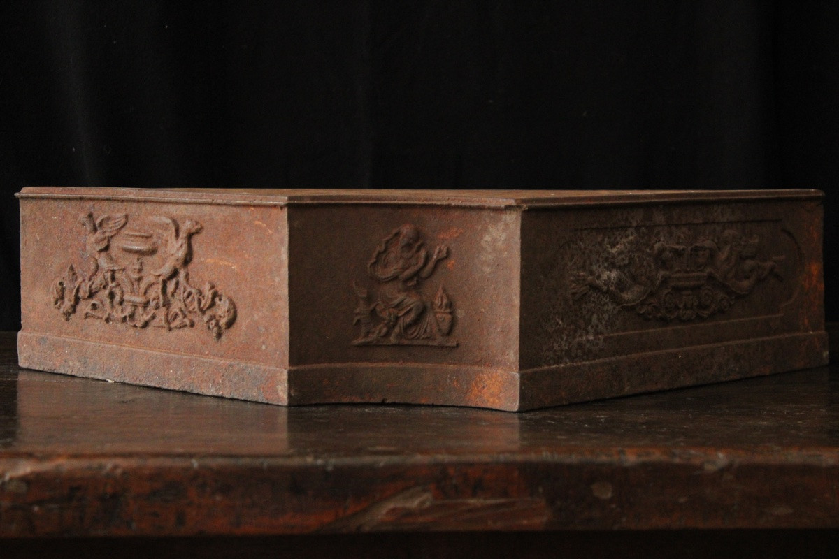  Paire de socles / porte-vase en fonte, style Empire-photo-2